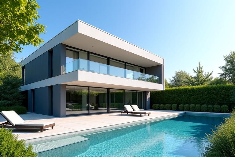 Moderne Villa in Döbling mit Garten und Pool
